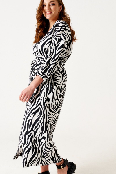 Платье ELLETTO 1885 черно-белый - фото 9