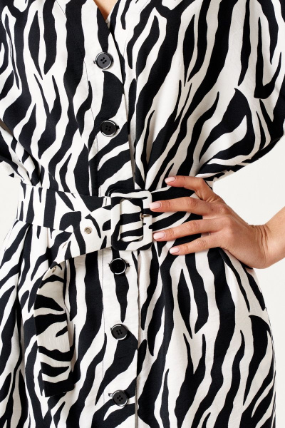 Платье ELLETTO 1885 черно-белый - фото 2