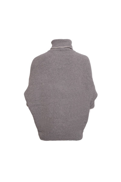 Свитер демисезонный серый вязаный шерсть BURVIN 6480-85 1 - фото 2