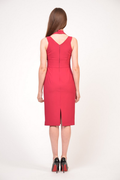 Платье летнее из вискозы с идеальной посадкой Domna 421(164) малина - фото 4