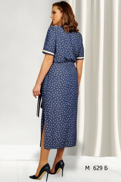 Платье на каждый день из хлопка и вискозы с карманами Fortuna ШЖ 629Б капелька - фото 2