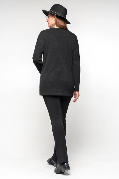 Туника La rouge 3176 буквы-(черный) - фото 4