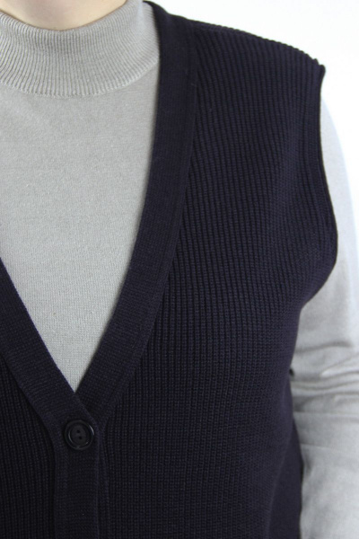 Фиолетовый жилет с боковыми карманами и застежкой Полесье С1234-21 1С1227-Д43 170,176 ежевичный - фото 4