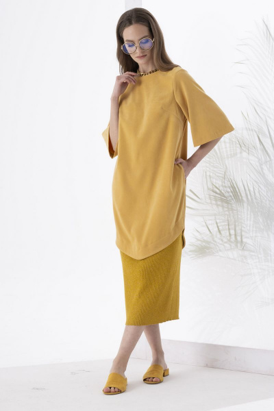 Платье Barbara Geratti С2787BG куркума - фото 1