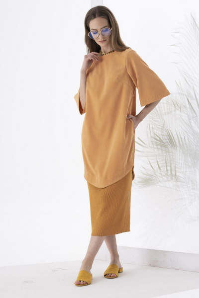 Платье Barbara Geratti С2787BG персик - фото 1