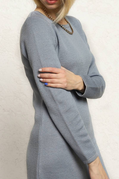 Платье Romgil 170ТЗ серо-голубой - фото 3