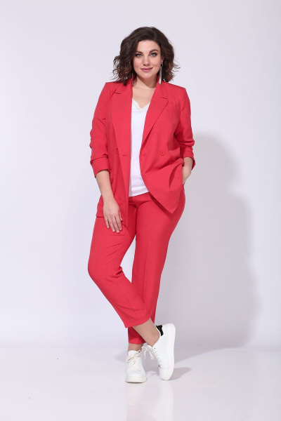 Брюки, жакет ANASTASIA MAK 603а_красный - фото 4