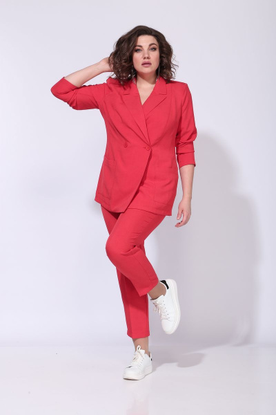Брюки, жакет ANASTASIA MAK 603а_красный - фото 3