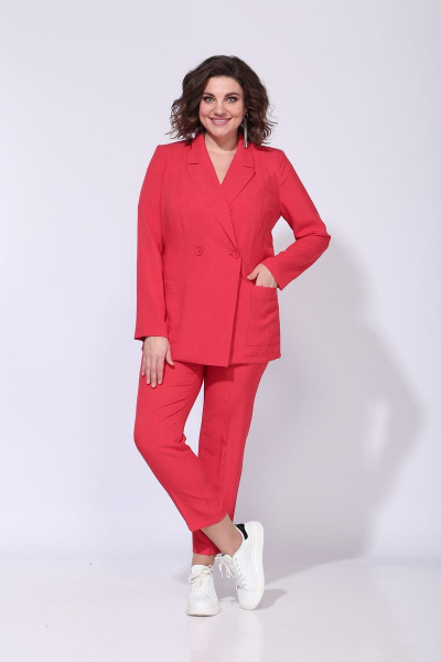 Брюки, жакет ANASTASIA MAK 603а_красный - фото 2