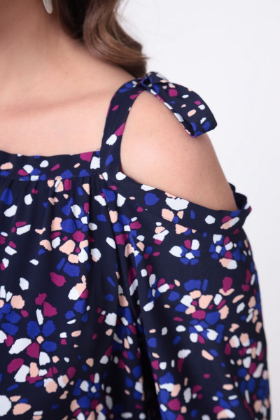 Платье ANASTASIA MAK 988 синий - фото 10