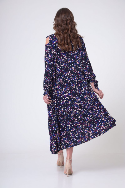 Платье ANASTASIA MAK 988 синий - фото 7