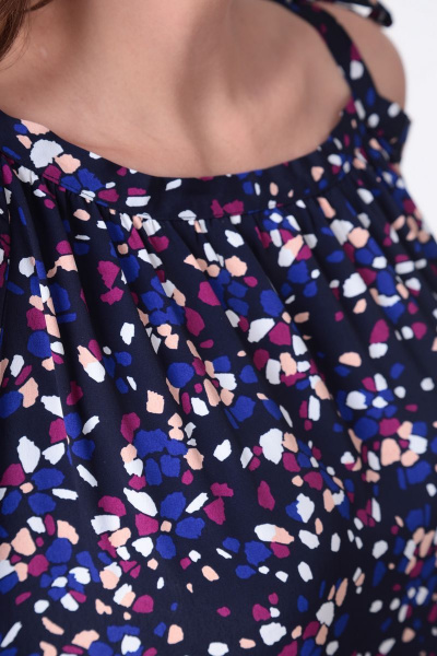 Платье ANASTASIA MAK 988 синий - фото 9