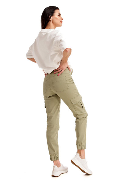 Брюки IUKONA 1530 оливковый - фото 5