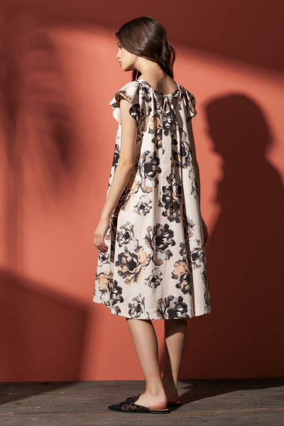 Платье Nova Line 5799 цветы - фото 2