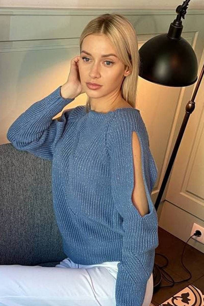 Джемпер Romgil 386ТЗ голубой - фото 2