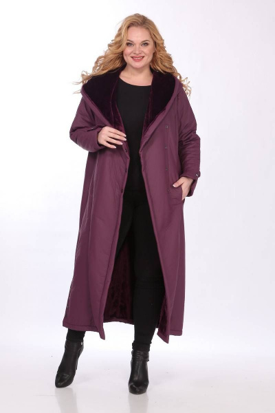 Пальто Celentano 1948.1 баклажан - фото 11