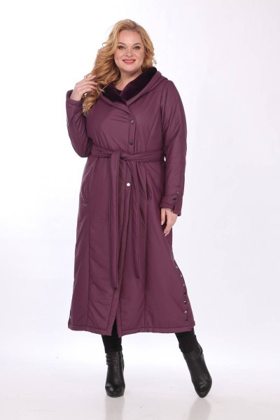 Пальто Celentano 1948.1 баклажан - фото 6