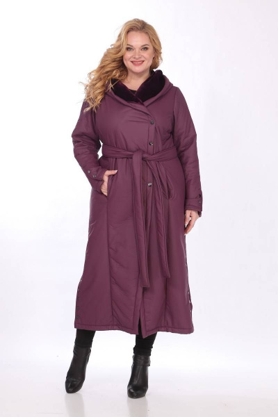 Пальто Celentano 1948.2 баклажан - фото 5