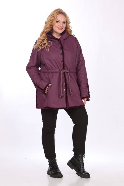 Куртка Celentano 1949.2 баклажан - фото 4