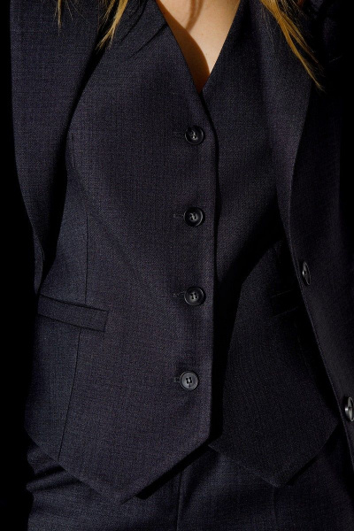 Брюки, жакет, жилет PiRS 1959   графит - фото 5