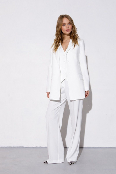 Брюки, жакет, жилет PiRS 3870 молочный - фото 10