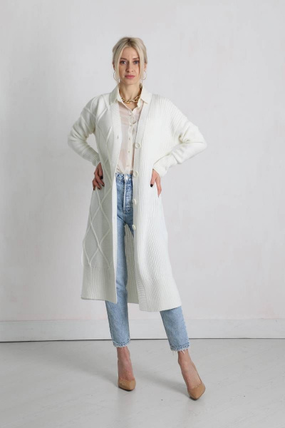 Кардиган Romgil 505ТЗ белый - фото 2
