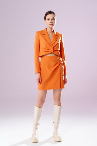 Жакет, юбка Prestige 4440/170 оранжевый - фото 1