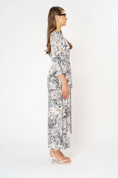 Блуза на лето из вискозы и текстиля, мультиколор Elema 2К-10702-1-170 принт - фото 2