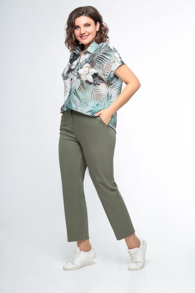 Зауженные женские брюки из стрейч-денима Swallow 475 - фото 3