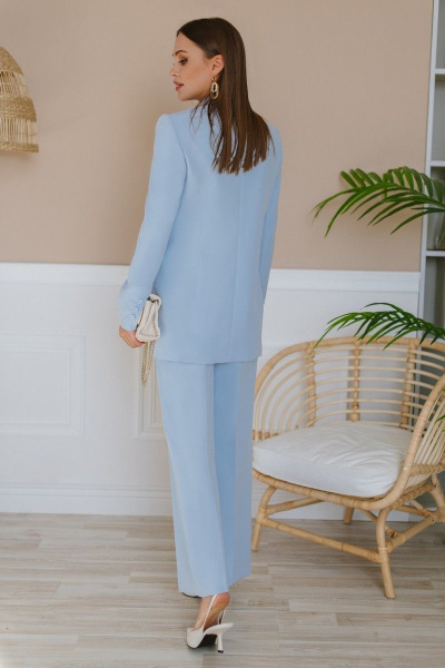 Брюки, жакет Temper 423 голубой - фото 3