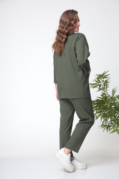 Блуза, брюки Anastasia 686 олива - фото 4