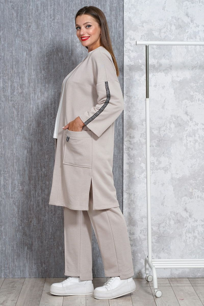 Брюки, джемпер, жакет Медея и К 2101 молочный - фото 6