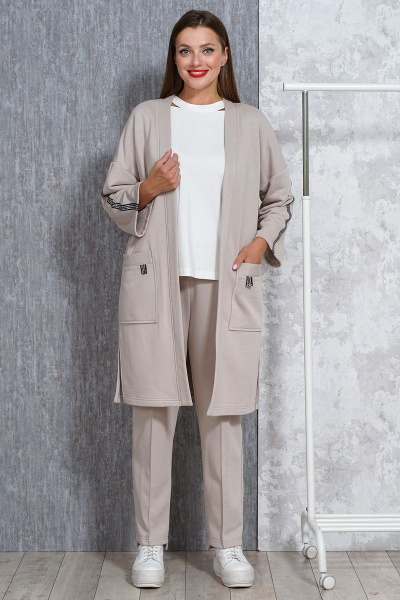 Брюки, джемпер, жакет Медея и К 2101 молочный - фото 5