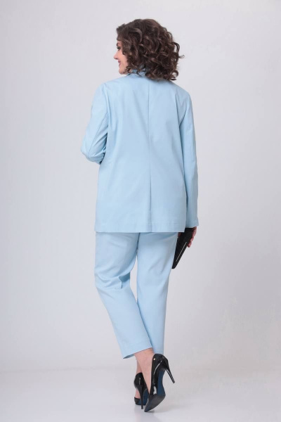 Брюки, жакет Swallow 515 нежно-голубой - фото 11