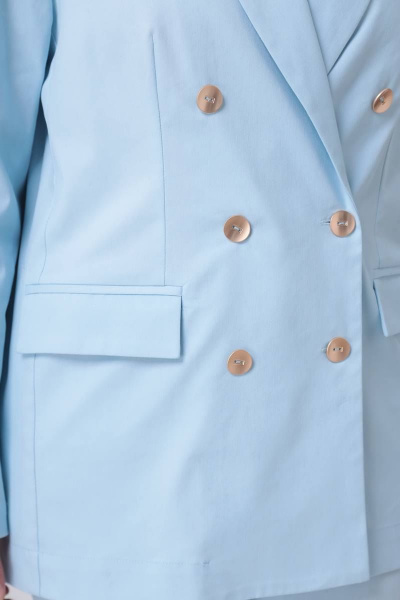 Брюки, жакет Swallow 515 нежно-голубой - фото 10