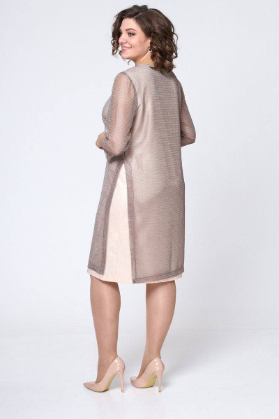 Платье Леди скок 303 пудровый - фото 5