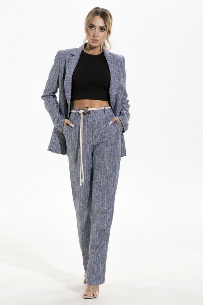 Брюки, жакет Golden Valley 6525 синий - фото 1