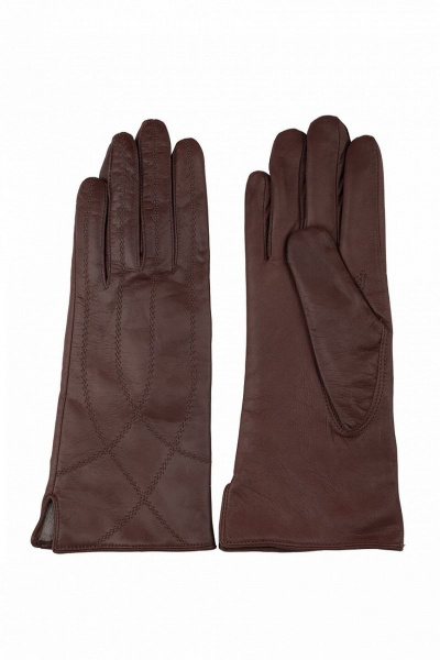 Перчатки из натуральной кожи и шерсти для демисезона ACCENT 355р кофейный - фото 1