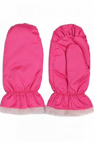 Варежки из искусственного меха и плащевой ткани для зимы ACCENT 1269 фуксия - фото 2
