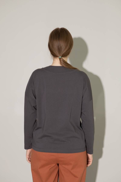 Джемпер с V-образным вырезом и зауженной линией Femme & Devur 30520 1.62BF(170) - фото 3