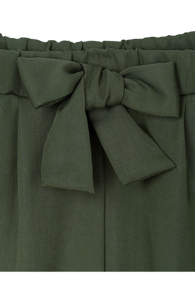 Комфортные свободные брюки из волокнистой ткани для девочки Bell Bimbo 191174 зеленый - фото 3