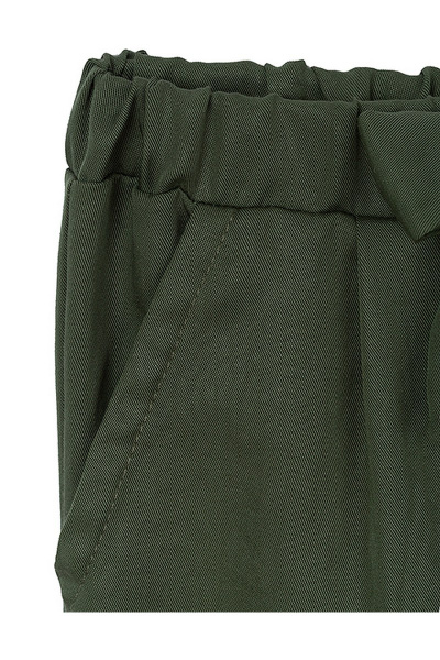 Комфортные свободные брюки из волокнистой ткани для девочки Bell Bimbo 191174 зеленый - фото 4