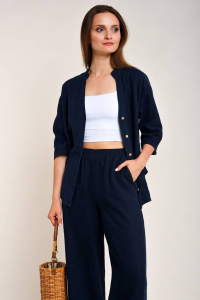 Рубашка Ружана 390-1 джинс - фото 5