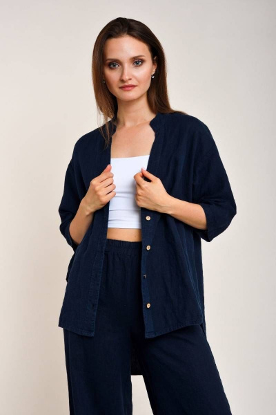 Рубашка Ружана 390-1 джинс - фото 2