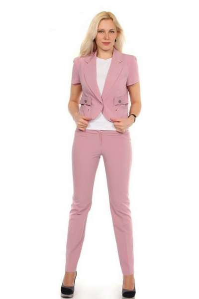 Брюки, жакет и майка круглый год стильный комплект Irena Star 210B - фото 1