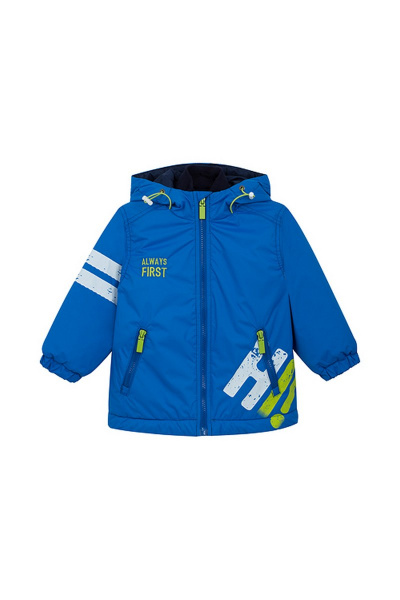 Демисезонная куртка с яркими принтами и подкладкой из хлопка Bell Bimbo 191207 василек - фото 1