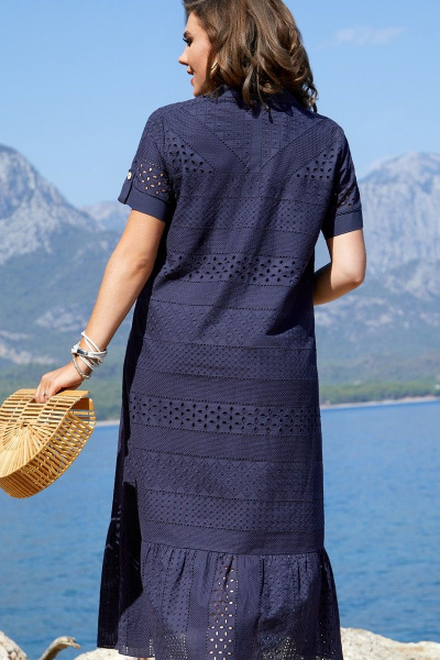 Платье Vittoria Queen 15073 темно-синий - фото 2