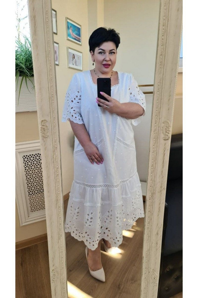 Платье Vittoria Queen 15433 белый - фото 5