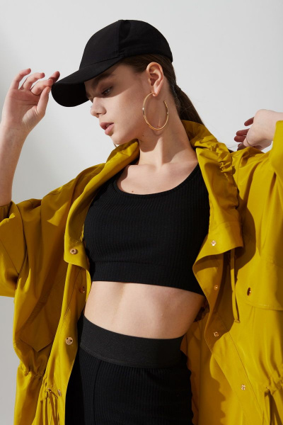 Жакет оверсайз из тонкой плащёвой ткани с карманами DAVYDOV 9034 - фото 2