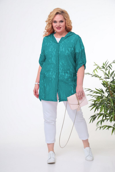 Блуза Anastasia 795 изумруд - фото 1